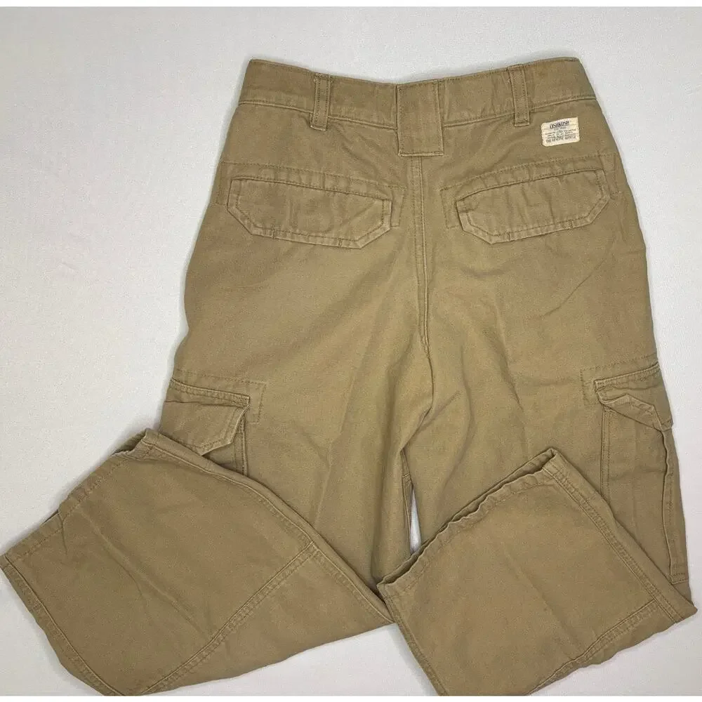 Vintage OSHKOSH Boy's Distressed Adjustable Waist Cargo Pants | Boy's Size 8